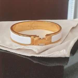 Authentic preloved Hermès clic clac bracelet